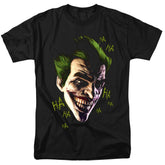 Batman Arkham Origins Joker Grim Men's 18/1 Cotton Short-Sleeve T-Shirt