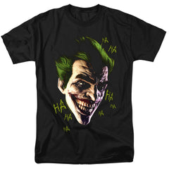 Batman Arkham Origins Joker Grim Men's 18/1 Cotton Short-Sleeve T-Shirt