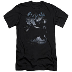 Batman Arkham Origins Out Of The Shadows Men's Ultra-Soft 30/1 Cotton Slim Short-Sleeve T-Shirt