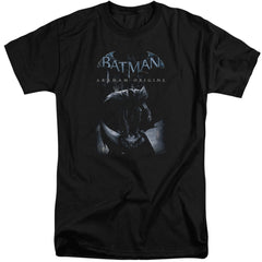 Batman Arkham Origins Perched Cat Men's 18/1 Tall Cotton Short-Sleeve T-Shirt