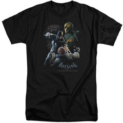 Batman Arkham Origins Punch Men's 18/1 Tall Cotton Short-Sleeve T-Shirt