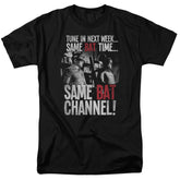 Batman Classic TV Series Bat Channel Men's 18/1 Cotton Short-Sleeve T-Shirt