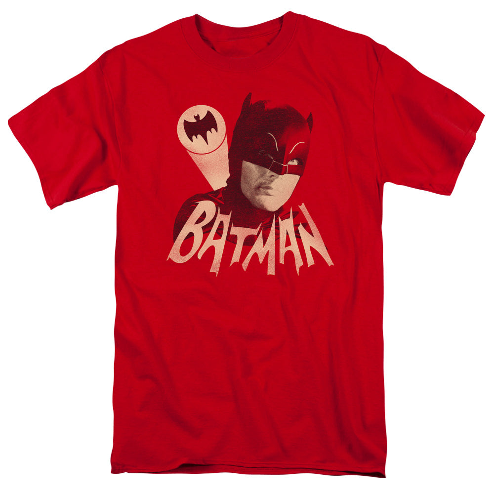 Batman Classic TV Series Bat Signal Men's 18/1 Cotton Short-Sleeve T-Shirt