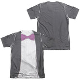 Batman Classic TV Series Penguin Uniform (Front/Back Print) Men's Regular Fit Poly Cotton Short-Sleeve T-Shirt