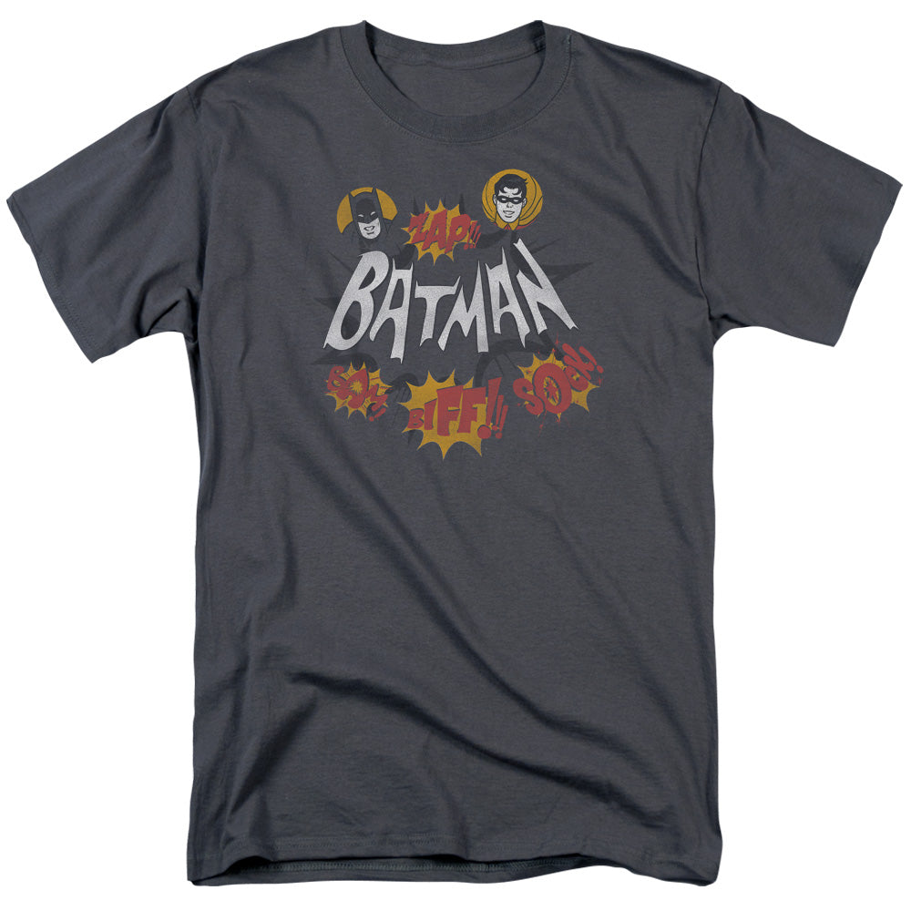 Batman Classic TV Series Sound Effects Men's 18/1 Cotton Short-Sleeve T-Shirt