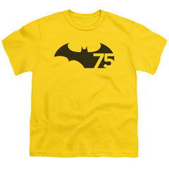 Batman Comics 75 Logo Youth 18/1 100% Cotton Short-Sleeve T-Shirt