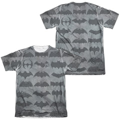 Batman Comics 75 Symbols (Front/Back Print) Men's Regular Fit Poly Cotton Short-Sleeve T-Shirt