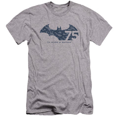 Batman Comics 75 Year Collage Men's Ultra-Soft 30/1 Cotton Slim Short-Sleeve T-Shirt