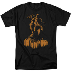 Batman Comics A Bat Among Pumpkins Men's 18/1 Cotton Short-Sleeve T-Shirt