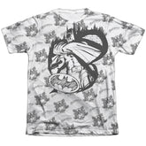 Batman Comics Against The Wall Men's Regular Fit Poly Cotton Short-Sleeve T-Shirt