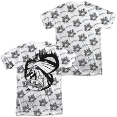 Batman Comics Against The Wall Men's Regular Fit Polyester Short-Sleeve T-Shirt