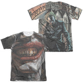 Batman Comics Asylum (Front/Back Print) Men's Regular Fit Poly Cotton Short-Sleeve T-Shirt