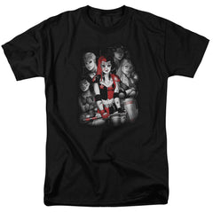 Batman Comics Bad Gals Bw Men's 18/1 Cotton Short-Sleeve T-Shirt