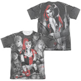 Batman Comics Bad Girls (Front/Back Print) Men's Regular Fit Poly Cotton Short-Sleeve T-Shirt