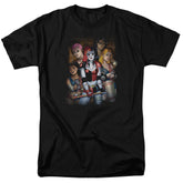 Batman Comics Bad Girls Men's 18/1 Cotton Short-Sleeve T-Shirt