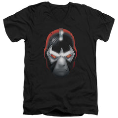 Batman Comics Bane Head Men's 30/1 Cotton Slim V-Neck T-Shirt