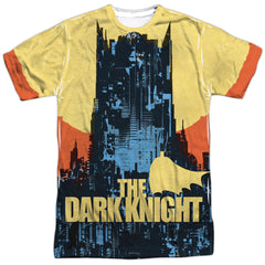 Batman Comics Bat Building Men's Regular Fit Polyester Short-Sleeve T-Shirt