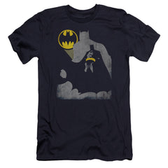 Batman Comics Bat Knockout Men's Ultra-Soft 30/1 Cotton Slim Short-Sleeve T-Shirt