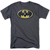 Batman Comics Bat Mech Logo Men's 18/1 Cotton Short-Sleeve T-Shirt
