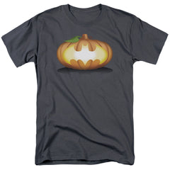 Batman Comics Bat Pumpkin Logo Men's 18/1 Cotton Short-Sleeve T-Shirt