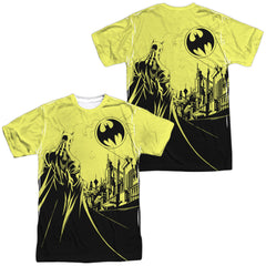 Batman Comics Bat Signal Men's Regular Fit Polyester Short-Sleeve T-Shirt