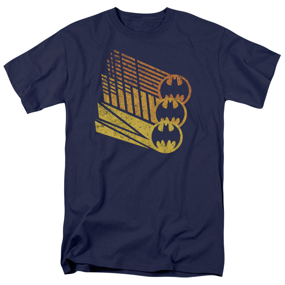 Batman Comics Bat Signal Shapes Men's 18/1 Cotton Short-Sleeve T-Shirt