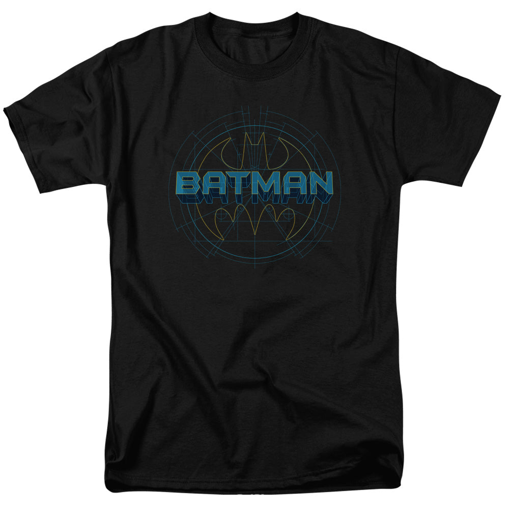 Batman Comics Bat Tech Logo Men's 18/1 Cotton Short-Sleeve T-Shirt