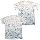 Batman Comics Batarang Pattern Men's Regular Fit Poly Cotton Short-Sleeve T-Shirt