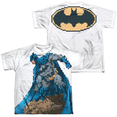 Batman Comics Batbit (Front/Back Print) Youth Regular Fit Poly Short-Sleeve T-Shirt