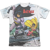 Batman Comics Batboat Men's Regular Fit Poly Cotton Short-Sleeve T-Shirt