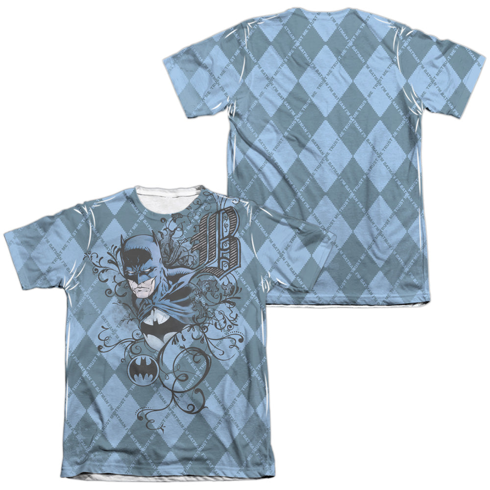 Batman Comics Batgyle Men's Regular Fit Poly Cotton Short-Sleeve T-Shirt