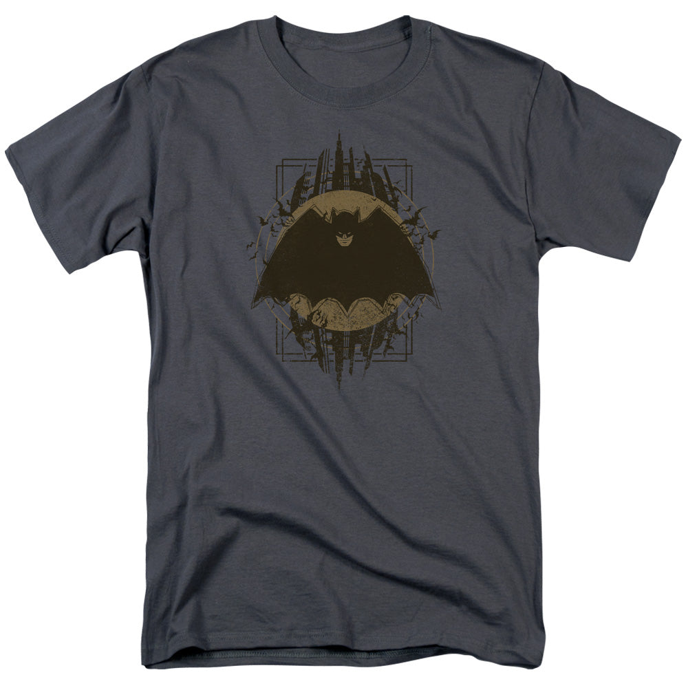 Batman Comics Batman Crest Men's 18/1 Cotton Short-Sleeve T-Shirt