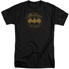 Batman Comics Batman La Men's 18/1 Tall Cotton Short-Sleeve T-Shirt