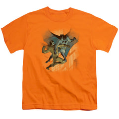 Batman Comics Batman Vs Catman Youth 18/1 100% Cotton Short-Sleeve T-Shirt