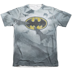 Batman Comics Bats Logo Men's Regular Fit Poly Cotton Short-Sleeve T-Shirt