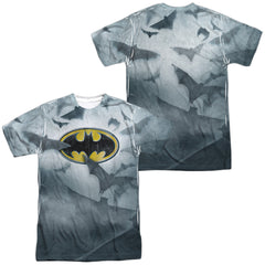Batman Comics Bats Logo Men's Regular Fit Polyester Short-Sleeve T-Shirt