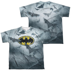 Batman Comics Bats Logo Youth Regular Fit Poly Short-Sleeve T-Shirt