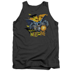 Batman Comics Bats Welcome Men's 18/1 Cotton Tank Top