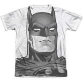 Batman Comics Bw Bat Head Men's Regular Fit Poly Cotton Short-Sleeve T-Shirt