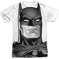 Batman Comics Bw Bat Head Men's Regular Fit Polyester Short-Sleeve T-Shirt