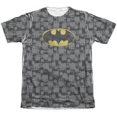 Batman Comics Caped Crusader Repeat Men's Regular Fit Poly Cotton Short-Sleeve T-Shirt