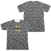 Batman Comics Caped Crusader Repeat Men's Regular Fit Poly Cotton Short-Sleeve T-Shirt