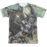 Batman Comics Catch Men's Regular Fit Poly Cotton Short-Sleeve T-Shirt