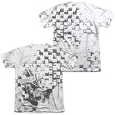 Batman Comics Checkerboard Kick Men's Regular Fit Poly Cotton Short-Sleeve T-Shirt