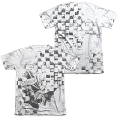 Batman Comics Checkerboard Kick Men's Regular Fit Poly Cotton Short-Sleeve T-Shirt