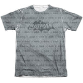 Batman Comics Classic Bat Argyle Men's Regular Fit Poly Cotton Short-Sleeve T-Shirt