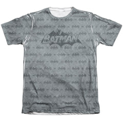 Batman Comics Classic Bat Argyle Men's Regular Fit Poly Cotton Short-Sleeve T-Shirt