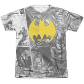 Batman Comics Collage Men's Regular Fit Poly Cotton Short-Sleeve T-Shirt