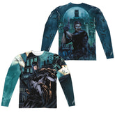 Batman Comics Coming For You (Front/Back Print) Men's Regular Fit Polyester Long-Sleeve T-Shirt