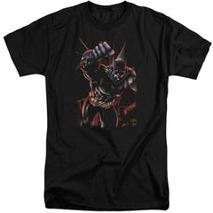 Batman Comics Crimson Knight Men's 18/1 Tall Cotton Short-Sleeve T-Shirt